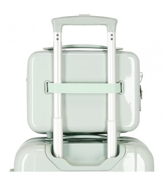Disney Torba toaletowa ABS Minnie New York z możliwością dostosowania, zielona 
