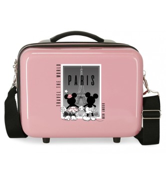 Disney Toilet bag ABS Minnie and Mickey Paris adaptable pink