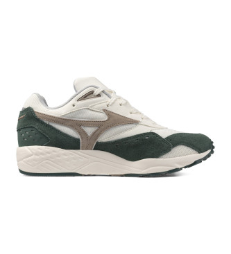 Mizuno Baskets en cuir Contender S blanc, vert