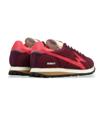 MOA Concept Flash Leder Turnschuhe burgunderrot