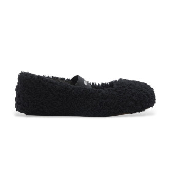 Moon Boot Ballerines en shearling noir