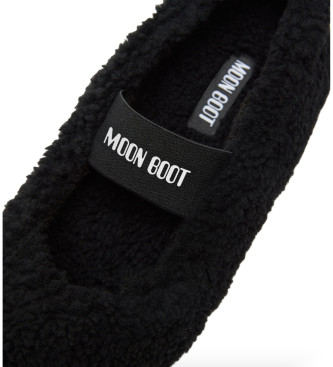 Moon Boot Ballerines en shearling noir