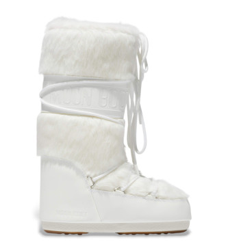 Moon Boot Icon Faux Fur Boots blanc