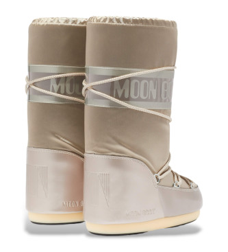 Moon Boot Brązowe buty Icon Glance