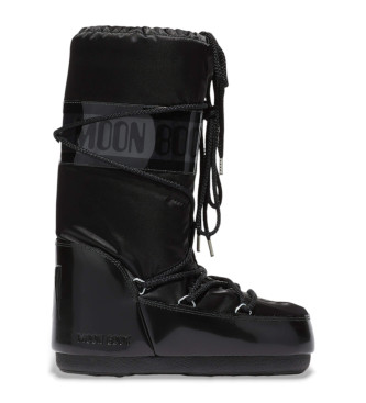 Moon Boot Stivali neri con icona