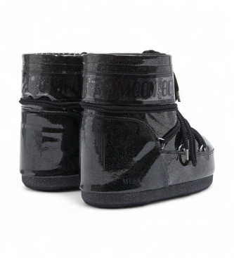 Moon Boot Botas Icon Low Glitter negro