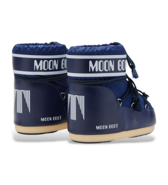 Moon Boot Bottes basses Icon en nylon bleu