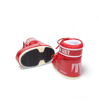 Moon Boot Botas Icon Low Nylon rojo