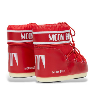 Moon Boot Botas Icon Low Nylon vermelhas