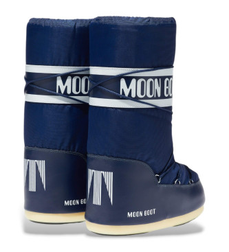 Moon Boot Nylonowe buty Icon w kolorze niebieskim