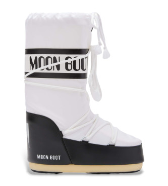 Moon Boot Bottes Icon en nylon noir, blanc