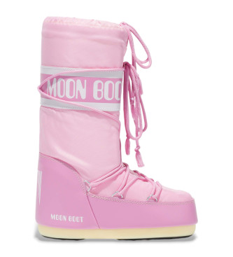 Moon Boot Icon nylonstvler pink