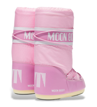 Moon Boot Nylonowe buty Icon w kolorze różowym