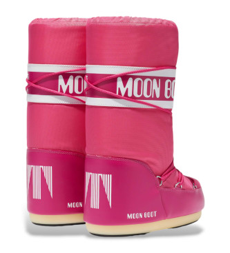 Moon Boot Nylonowe buty Icon w kolorze różowym