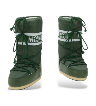 Moon Boot Stivali Icon in nylon verde