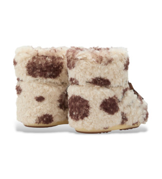 Moon Boot Icon Low Curly Ankelstvlar beige