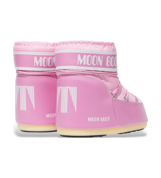 Moon Boot Icon Lage Nylon Enkellaarsjes roze
