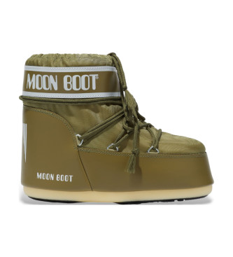 Moon Boot Icon Nizki najlonski škornji zeleni 