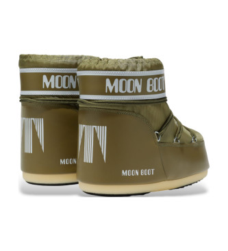 Moon Boot Icon Nizki najlonski škornji zeleni 