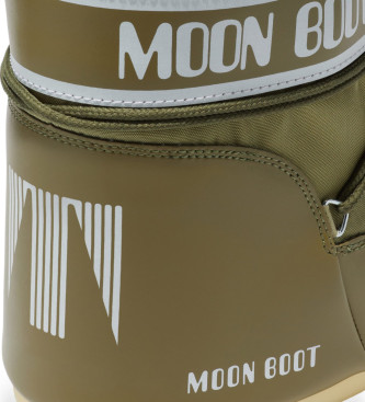 Moon Boot Icon Nizki najlonski škornji zeleni 