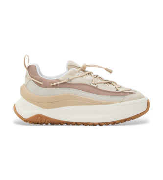 Moon Boot Zapatillas de Piel Moon247 Xlace beige