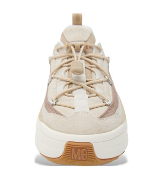 Moon Boot Zapatillas de Piel Moon247 Xlace beige