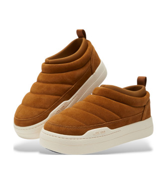 Moon Boot Zapatillas de Piel Park Soft marrn
