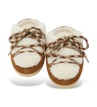 Moon Boot Evx Shearling brown clogs