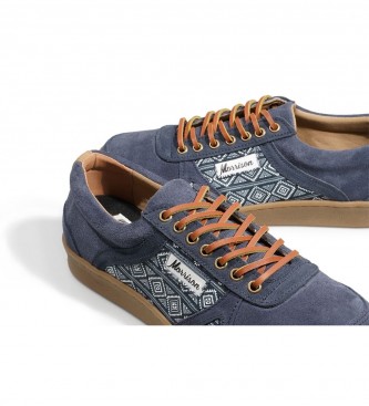 Morrison Pantofole Shelby in camoscio blu
