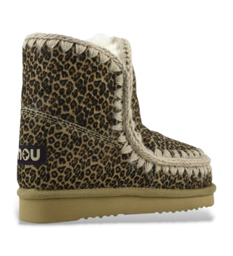 Mou Eskimo 18 lderstvlar i ponyskinn med djuravtryck