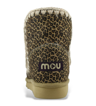 Mou Eskimo 18 lderstvlar i ponyskinn med djuravtryck