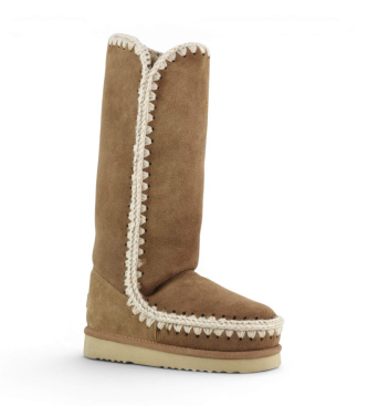 Mou Botas de Couro Eskimo 40 marrom