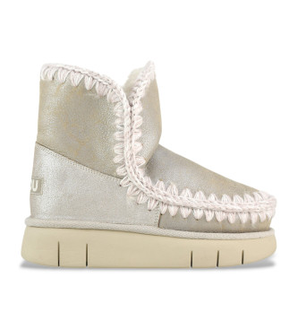 Mou Bottines en cuir Eskimo 18 bounce argent, dor