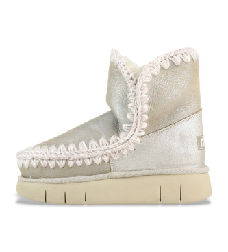 Mou Bottines en cuir Eskimo 18 bounce argent, dor