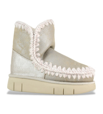 Mou Bottines en cuir Eskimo 18 bounce argent, dor