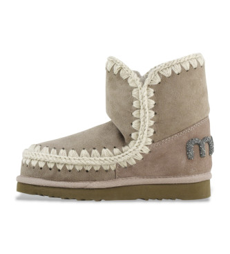 Mou Lderstvler Eskimo 18 Glitter Logo taupe