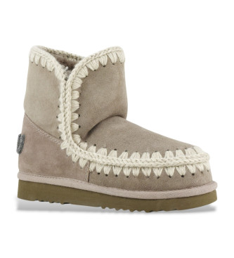 Mou Botines de piel Eskimo 18 Glitter Logo taupe