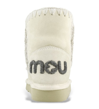 Mou Botines de piel Eskimo 18 glitter logo vainilla