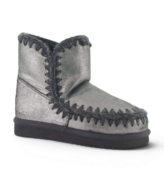 Mou Bottines en Cuir Eskimo 18 gris