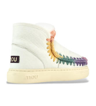 Mou Lder ankelstvler Eskimo sneaker fed regnbue syning beige, multicolor