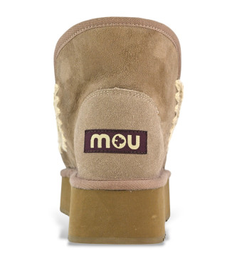 Mou Lederstiefeletten Mini Eskimo Platform braun