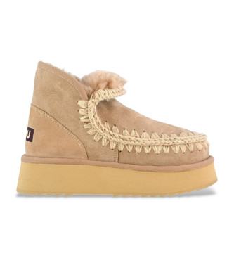 Mou Botines de piel Mini Eskimo Platform marrn