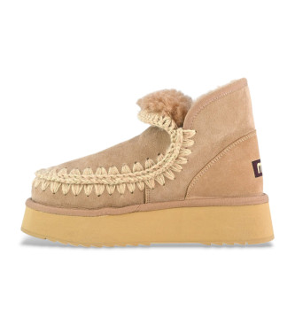 Mou Botines de piel Mini Eskimo Platform marrn