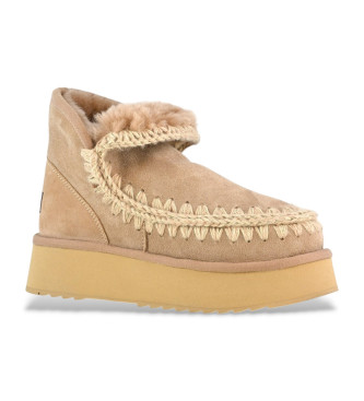 Mou Botines de piel Mini Eskimo Platform marrn