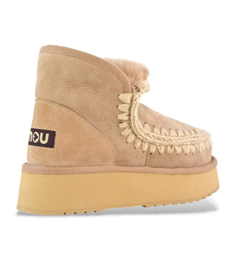 Mou Botines de piel Mini Eskimo Platform marrn