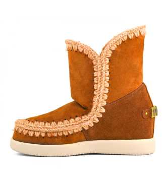 Mou Brown suede ankle boots New Inner Wedge