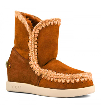 Mou Brown suede ankle boots New Inner Wedge