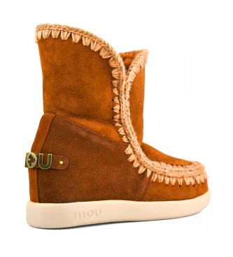 Mou Brown suede ankle boots New Inner Wedge