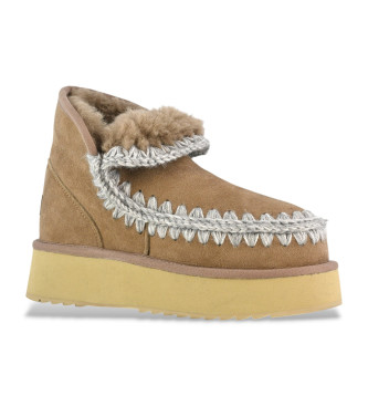 Mou Mini Eskimo Platform Boot taupe, rjava