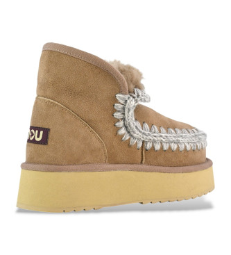 Mou Mini Eskimo Platform Boot taupe, rjava